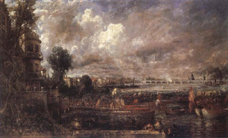 John Constable The Opening of Waterloo Bridge